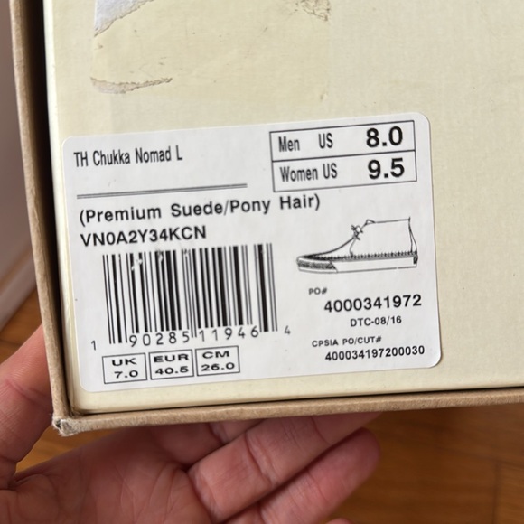 Takka Hayashi Vans Chukka Nomad Boots Men’s 8 Womens 9.5 with Box and dust bag - Picture 12 of 13